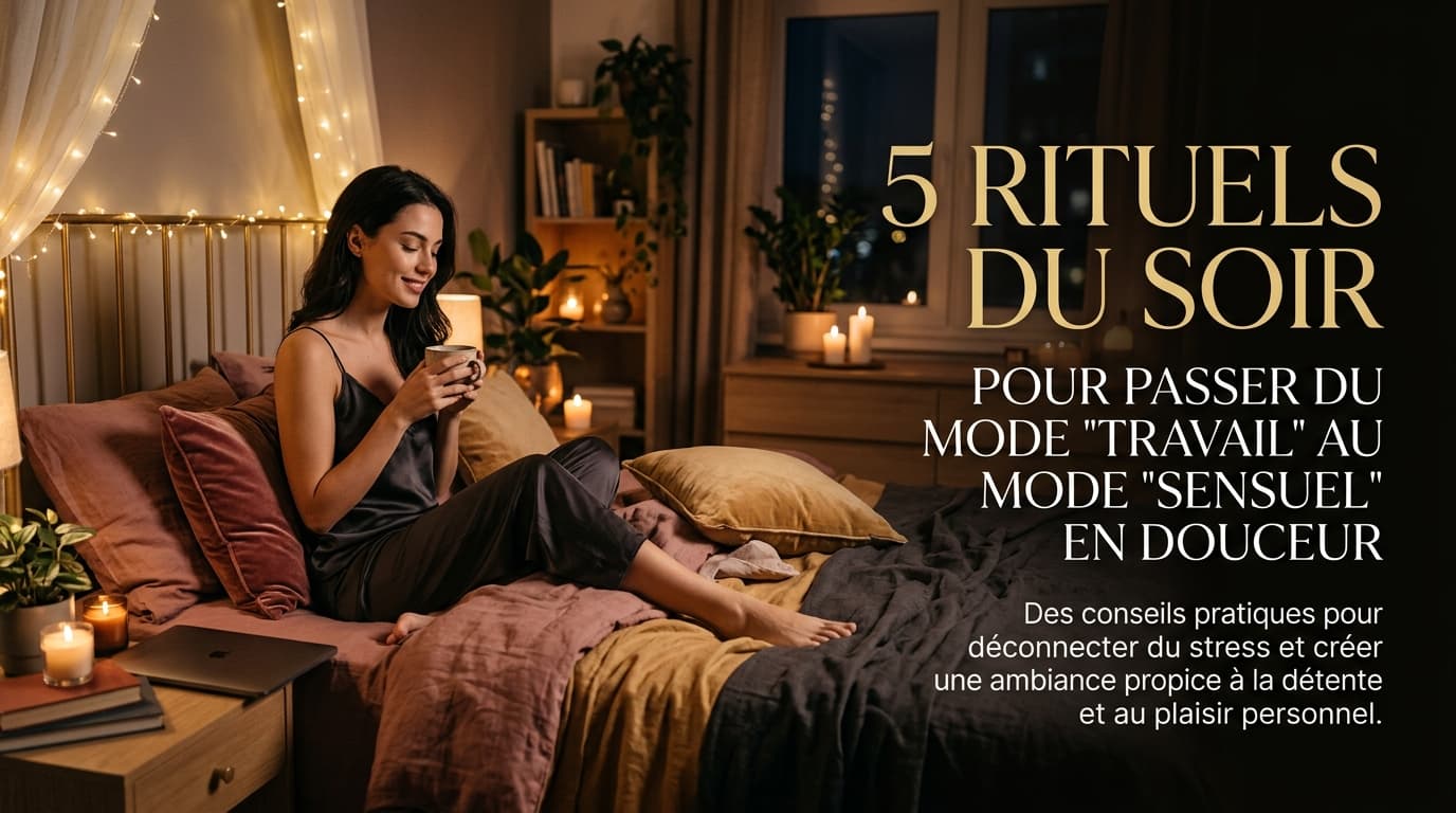 5 rituels du soir pour passer du mode 'travail' au mode 'sensuel' en douceur