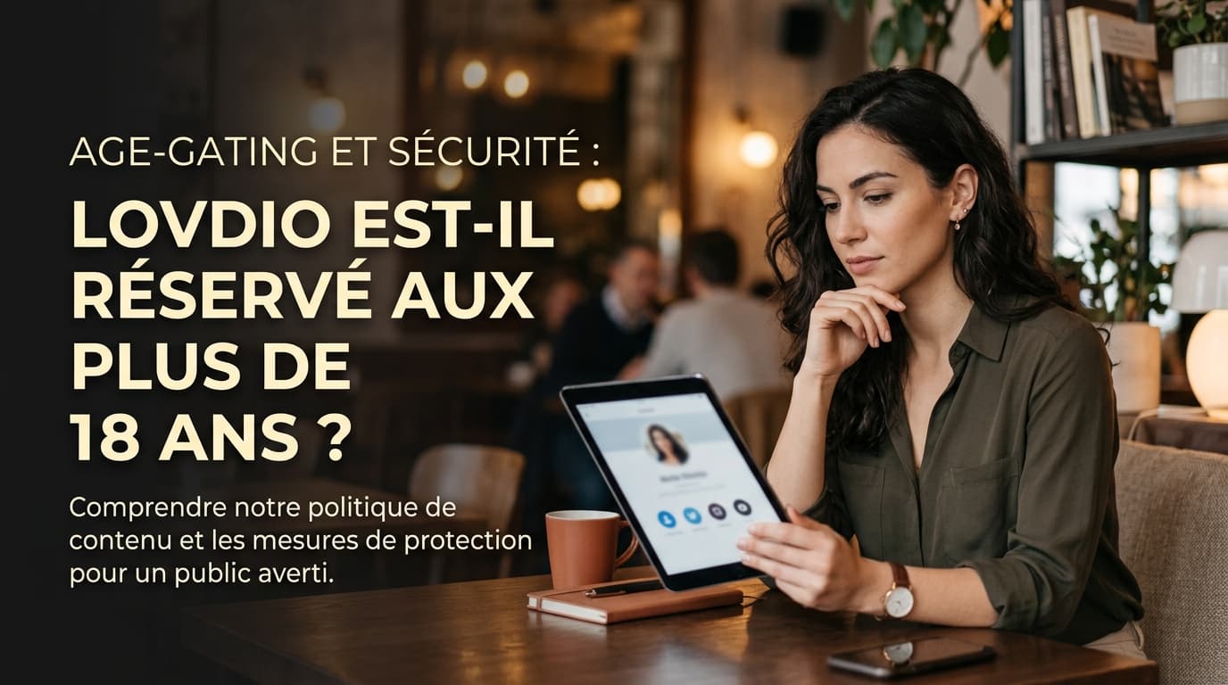 Age-gating et sécurité : Lovdio est-il réservé aux plus de 18 ans ?