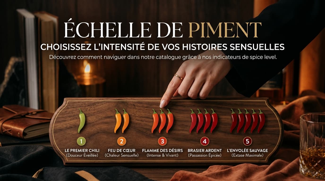 Échelle de piment : choisissez l'intensité de vos histoires sensuelles