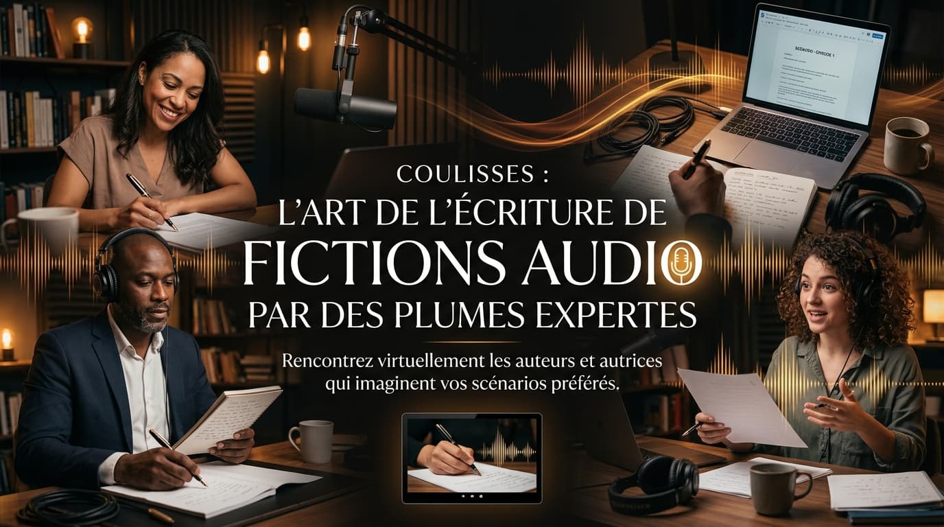 Coulisses : l'art de l'écriture de fictions audio par des plumes expertes