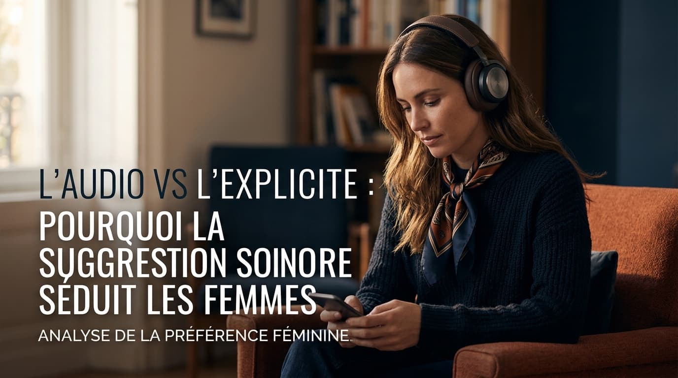 L'audio vs l'explicite : pourquoi la suggestion sonore séduit les femmes
