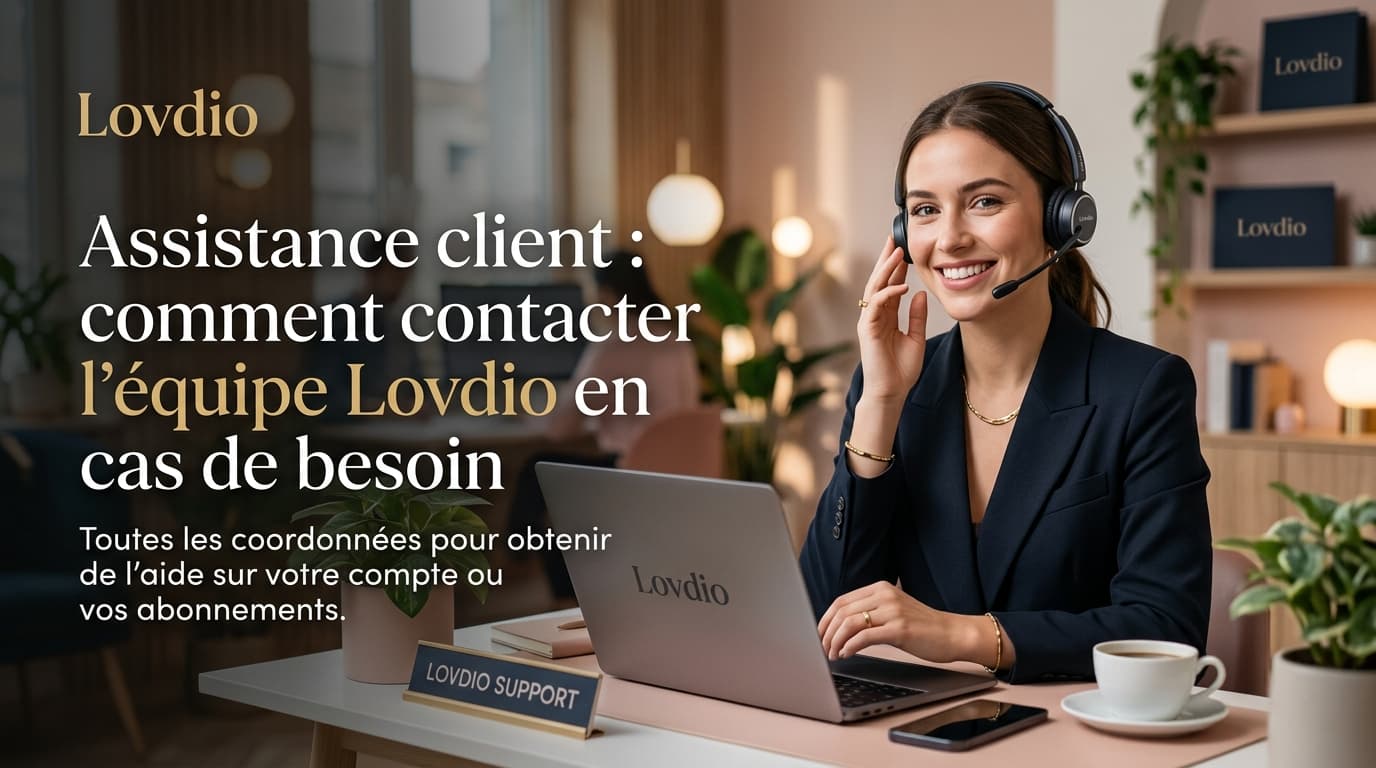 Assistance client : comment contacter l'équipe Lovdio en cas de besoin