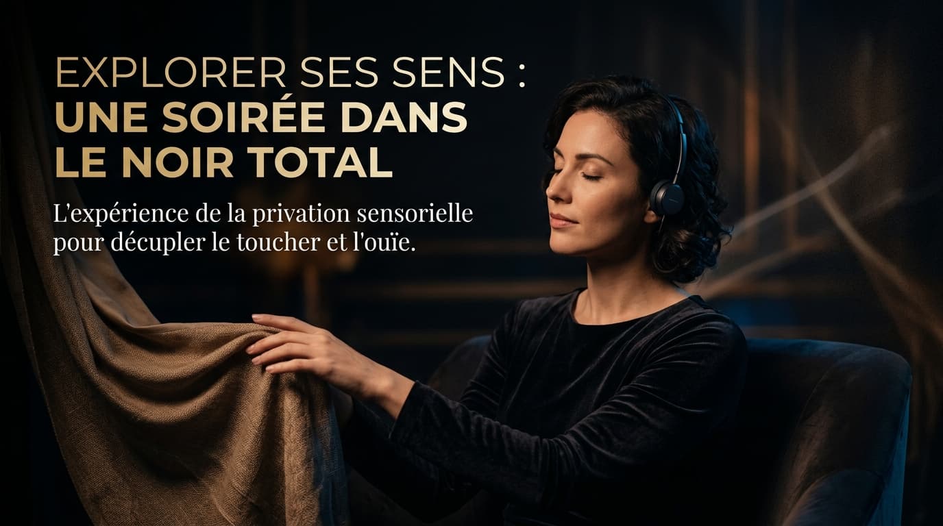 Explorer ses sens : une soirée dans le noir total